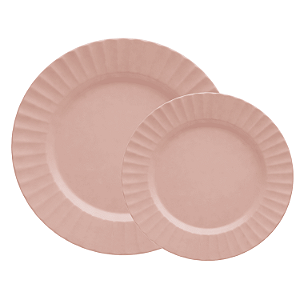 Jogo de Pratos Kit 8 Peças Gerbera Melamina Lyor