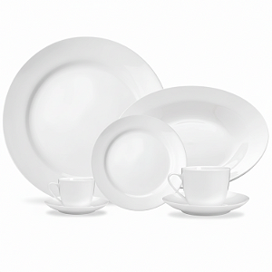 Aparelho de Jantar Completo Kit 20 Peças Clean Porcelana Lyor
