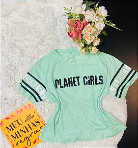 Camiseta planet girls Lantejoula