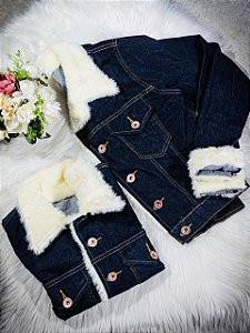 Jaqueta jeans com Pelúcia 23 graus