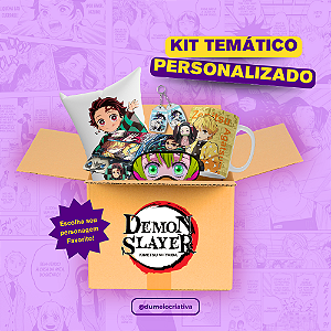 Kit Temático Personalizado - Anime Demon Slayer – Tamanhos P ao XG