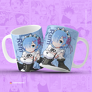 Caneca Rem - Caneca Personalizada Anime Re:Zero 325ml