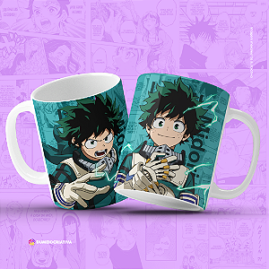 Caneca Midoriya - Caneca Personaliza anime Boku no Hero 325ml