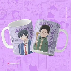 Caneca Yamada - Caneca Personalizada Anime Minha História de Amor com Yamada-kun Nível 999 325ml