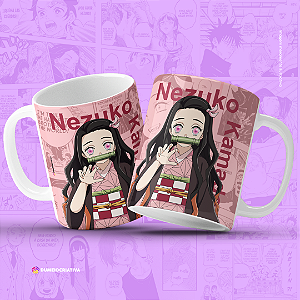 Caneca Nezuko - Caneca Personalizada anime Demon Slayer 325ml