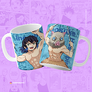 Caneca Inosuke - Caneca Personalizada anime Demon Slayer 325ml