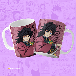 Caneca Tomioka - Caneca Personalizada anime Demon Slayer 325ml