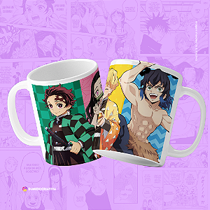 Caneca Kimetsu - Caneca Personalizada anime Demon Slayer