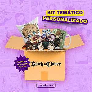 Kit Temático Personalizado - Anime Black Clover – Tamanhos P ao XG
