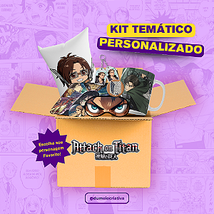 Kit Temático Personalizado - Anime Attack on Titan – Tamanhos P ao XG