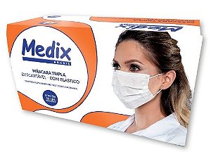 Mascara Medix Brasil Tripla Com Elastico (50Unid)