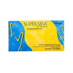 Luva Supermax Latex Com Po Procedimento Não Cirurgico Tam G Ca13030 (100Unid)