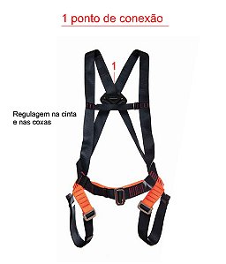 Cinturao Paraquedista Com 1 Ponto De Conexão Dorsal Mg Cinto Mult 2013 Ca 35509 (1 Unid)