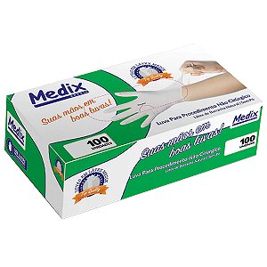 Luva Latex P/ Proc Nao Cirurgico Sem Po M - Ca44504 - Medix Brasil