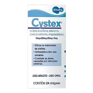 Cystex EMS - 24 Drágeas