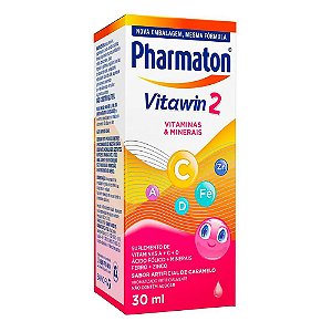 Suplemento Vitamínico Pharmaton Vitawin 2 Sanofi Sabor Caramelo 30ml