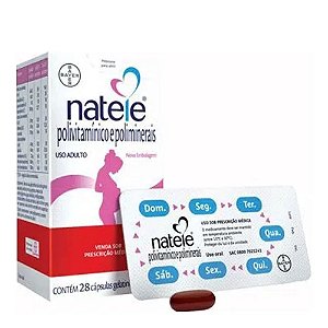 Suplemento Vitamínico Natele Pré-Gestacional 28 Cápsulas