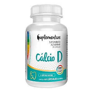 Suplemento Alimentar Suplementare Cálcio D 60 Cápsulas