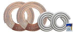 Kit Instalação 8 Metros 1/4 E 3/8 Fita Pvc E Esponjoso