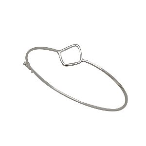 Bracelete de prata 925 rígida balão