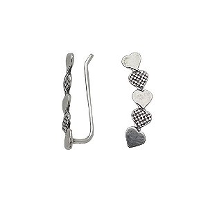 Brincos de prata 925 ear cuff