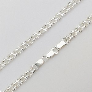 Corrente de prata 950 groumet duplo
