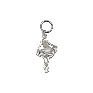 Pingente de prata 925 Bailarina