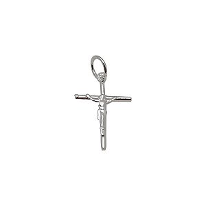 Pingente de prata 925 cruz com Cristo