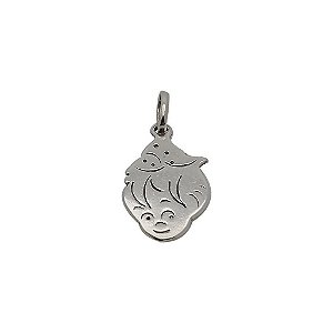 Pingente de prata 925 envelhecida Peter Pan