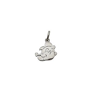Pingente de prata 925 envelhecida Popeye