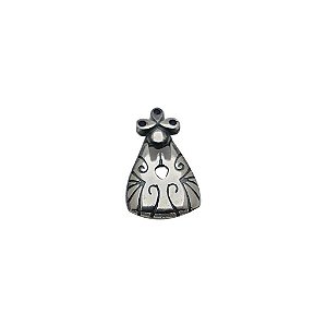 Pingente de prata 925 envelhecido N. Senhora Aparecida