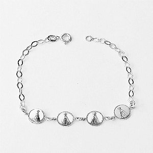 Pulseira de prata 925 aparecida