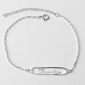 Pulseira de prata 925 família