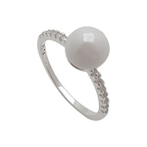 Anel de prata 925 pérola