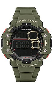 Relógio Mormaii masculino Action verde MOMD13284C8V