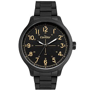 Relógio Condor analógico preto COPC21JGS4P