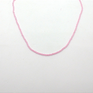 Gargantilha de prata 925 Cristais de pedra natural rosa