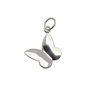 Pingente de prata 925 borboleta cheia