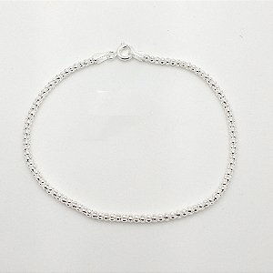 Pulseira de prata 925 pipoca