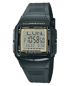 Relógio CASIO Vintage Data Bank DB-360-1ADF - Estilo e Relógio CASIO Vintage Data Bank DB-360-1ADF - Estilo e