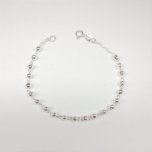 Pulseira de Prata 925 Bolinhas - Elegância e Delicadeza