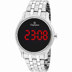 Relógio Digital Champion CH40204T Feminino Prata – Aço e 5 ATM