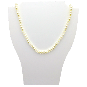 Corrente Banhada a Ouro 18K Pérolas Sintéticas 4mm – Elegância e Sofisticação