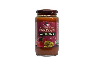 Molho Tomate c/ Azeitonas Orgânico Agreco 325g