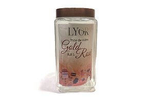 Pote de Vidro Lyor Gold Rose 2,2L