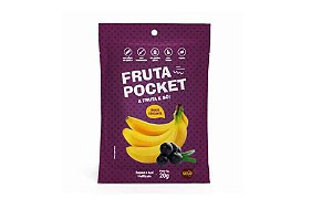 Banana c/ Açaí Liofilizada Fruta Pocket 20g