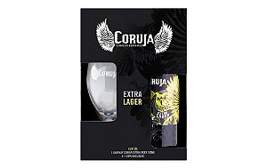 Kit Copo + Cerveja Extra Lager Coruja 500mL