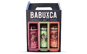 Kit Cachaça 3 Sabores Babuxca 750mL