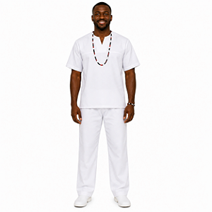 Conjunto de Ração Masculino Oxford (Calça + Bata )