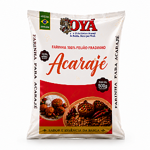 Farinha para Acarajé OYÁ 500g 100% Feijão-Fradinho